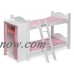 Badger Basket Doll Armoire Bunk Bed with Ladder - White/Pink - Fits American Girl, My Life As & Most 18" Dolls   070059754